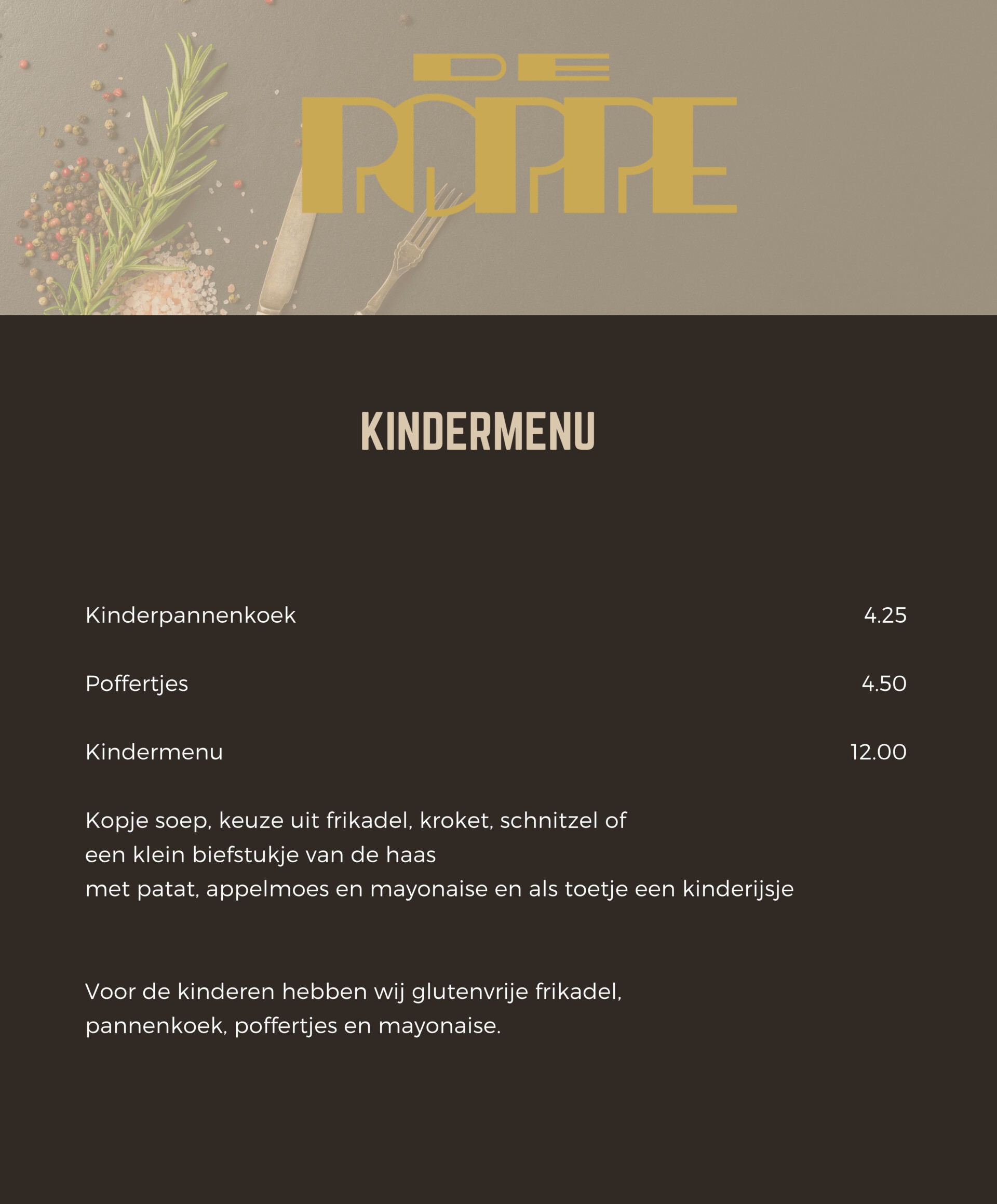 kindermenu
